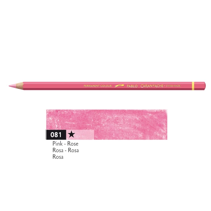 Kredka Caran d'Ache Pablo, kolor 081 Pink