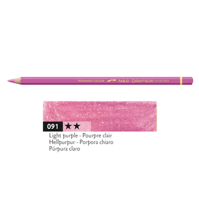 Kredka Caran d'Ache Pablo, kolor 091 Light Purple