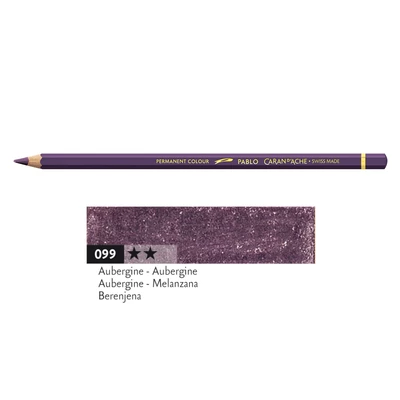 Kredka Caran d'Ache Pablo, kolor 099 Aubergine