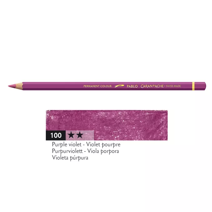 Kredka Caran d'Ache Pablo, kolor 100 Purple Violet