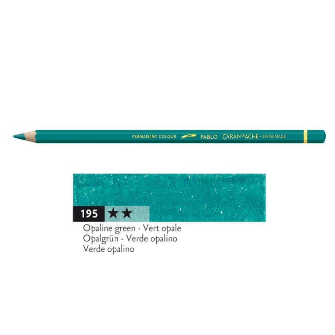 Kredka Caran d'Ache Pablo, kolor 195 Opaline Green