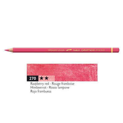 Kredka Caran d'Ache Pablo, kolor 270 Raspberry Red