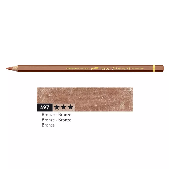 Kredka Caran d'Ache Pablo, kolor 497 Bronze