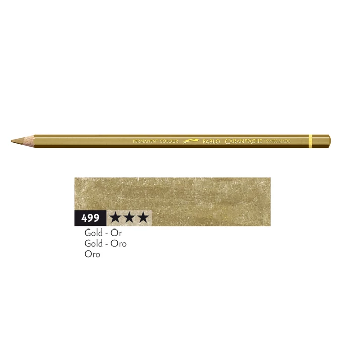 Kredka Caran d'Ache Pablo, kolor 499 Gold