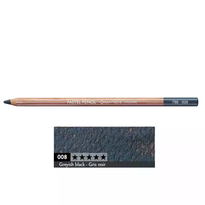 Kredka pastelowa Pastel Pencils Caran d'Ache, kolor 008 Greyish Black