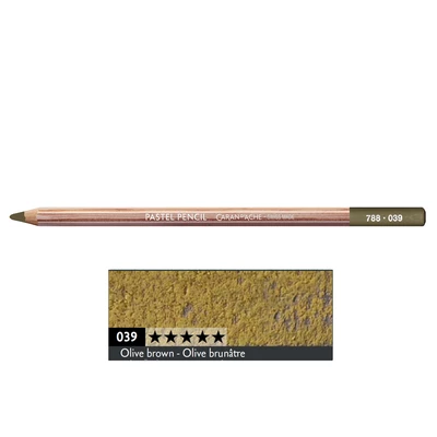 Kredka pastelowa Pastel Pencils Caran d'Ache, kolor 039 Olive Brown