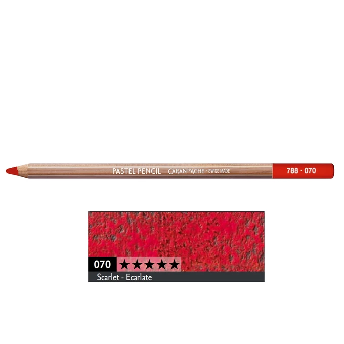 Kredka pastelowa Pastel Pencils Caran d'Ache, kolor 070 Scarlet