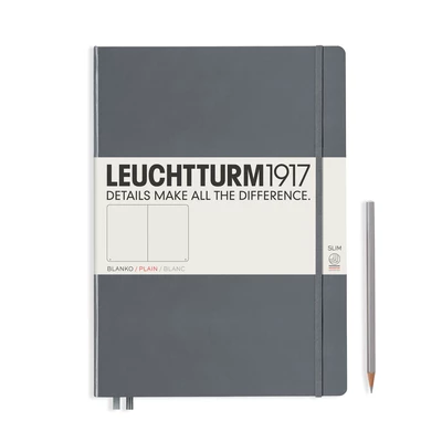 NOTATNIK LEUCHTTURM1917 MASTER SLIM (A4+), ANTRACYTOWY