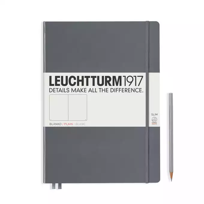 NOTATNIK LEUCHTTURM1917 MASTER SLIM (A4+), ANTRACYTOWY