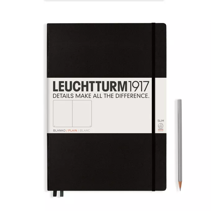 NOTATNIK LEUCHTTURM1917 MASTER SLIM (A4+), CZARNY