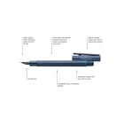 PIÓRO WIECZNE NEO SLIM ALUMINIUM FABER-CASTELL, DARK BLUE