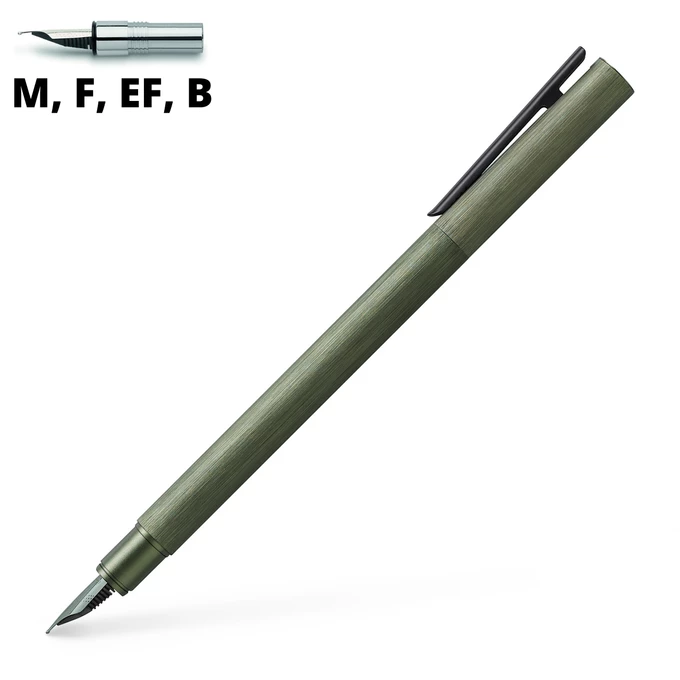 PIÓRO WIECZNE NEO SLIM ALUMINIUM FABER-CASTELL, OLIVE GREEN