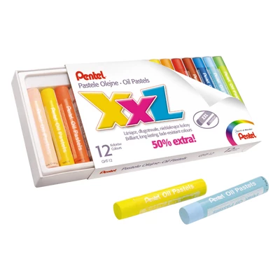 Pastele olejne XXL Pentel, 12 kolorów