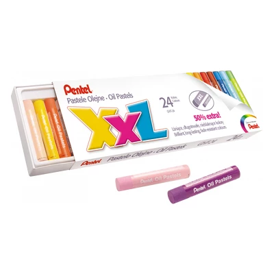 Pastele olejne XXL Pentel, 24 kolory