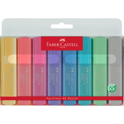 Zakreślacze 1546 8szt Pastelowe, Faber-Castell     