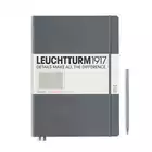 NOTATNIK LEUCHTTURM1917 MASTER SLIM (A4+), ANTRACYTOWY - Liniatura: w kratkę