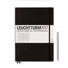 NOTATNIK LEUCHTTURM1917 MASTER SLIM (A4+), CZARNY - Liniatura: w linię