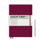 NOTATNIK LEUCHTTURM1917 MASTER SLIM (A4+), BORDOWY - Liniatura: w linię