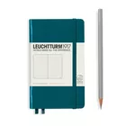 NOTATNIK LEUCHTTURM1917 POCKET (A6), TWARDA OPRAWA, MORSKI - Liniatura: w kropki