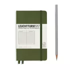 NOTATNIK LEUCHTTURM1917 POCKET (A6), TWARDA OPRAWA, CIEMNOZIELONY - Liniatura: w linię