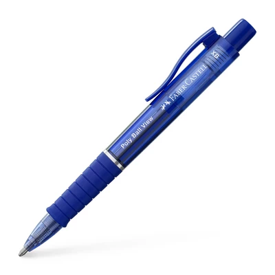 DŁUGOPIS FABER-CASTELL POLY BALL VIEW, NIEBIESKI (ADMIRAL BLUE)