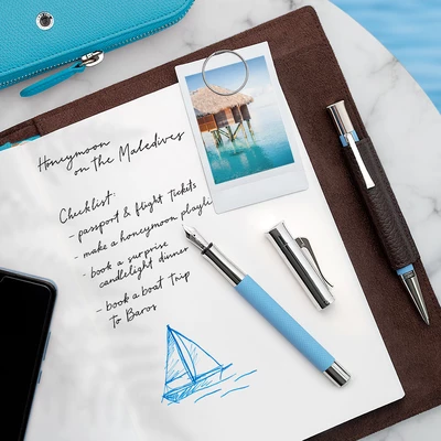 DŁUGOPIS GUILLOCHE GULF BLUE GRAF VON FABER-CASTELL