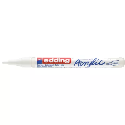 MARKER AKRYLOWY EDDING 1-2 MM, BIAŁY