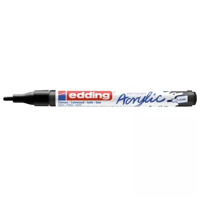 MARKER AKRYLOWY EDDING 1-2 MM, CZARNY