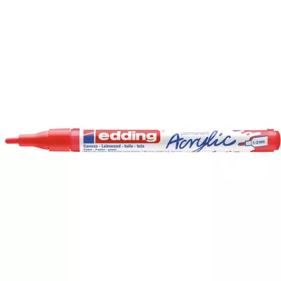 MARKER AKRYLOWY EDDING 1-2 MM, CZERWONY