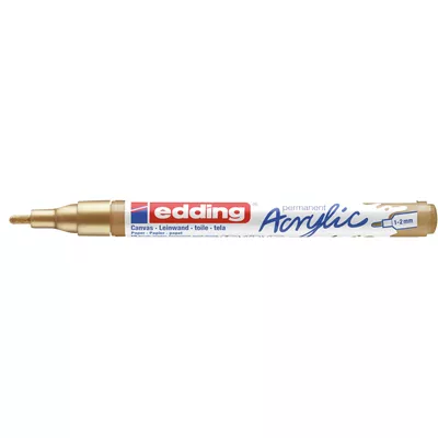 MARKER AKRYLOWY EDDING 1-2 MM, ZŁOTY