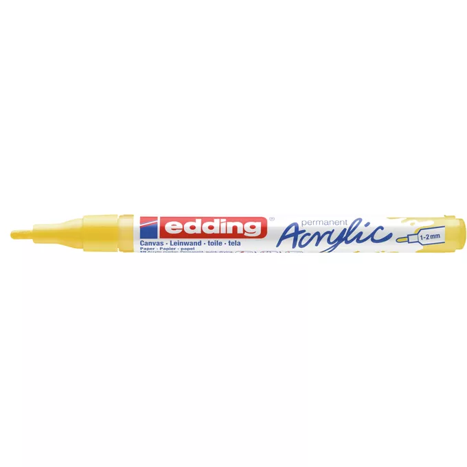 MARKER AKRYLOWY EDDING 1-2 MM, ŻÓŁTY