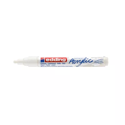 MARKER AKRYLOWY EDDING 2-3 MM, BIAŁY