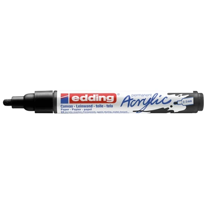 MARKER AKRYLOWY EDDING 2-3 MM, CZARNY