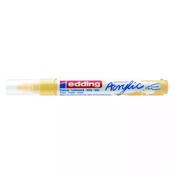 MARKER AKRYLOWY EDDING 2-3 MM, PASTELOWY ŻÓŁTY