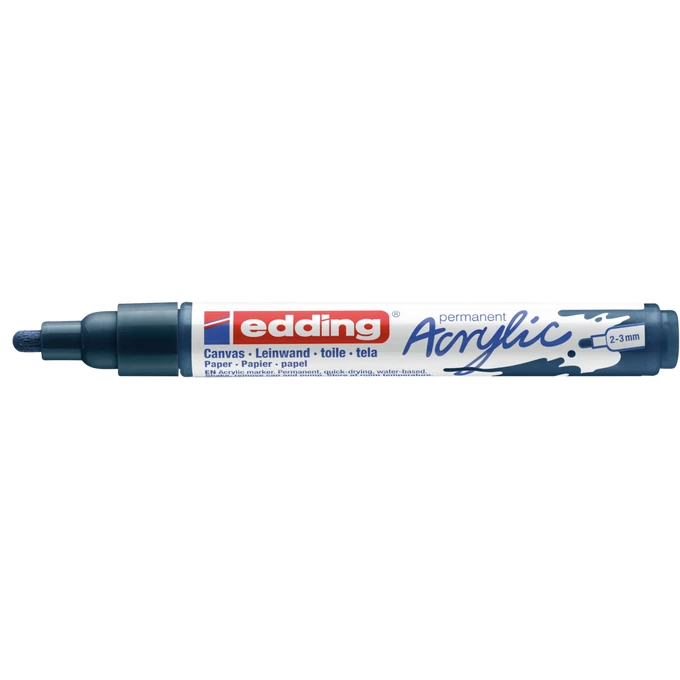 MARKER AKRYLOWY EDDING 2-3 MM, SZYKOWNY GRANAT