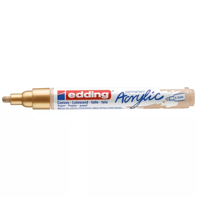 MARKER AKRYLOWY EDDING 2-3 MM, ZŁOTY