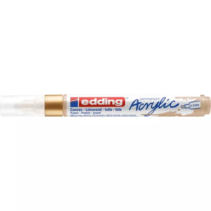 MARKER AKRYLOWY EDDING 2-3 MM, ZŁOTY