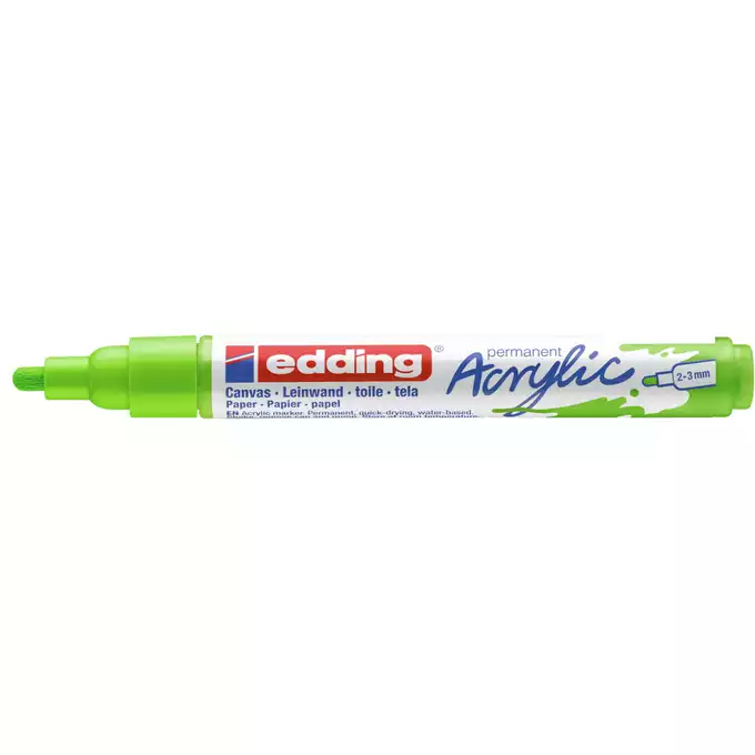 MARKER AKRYLOWY EDDING 2-3 MM, ŻÓŁTO-ZIELONY