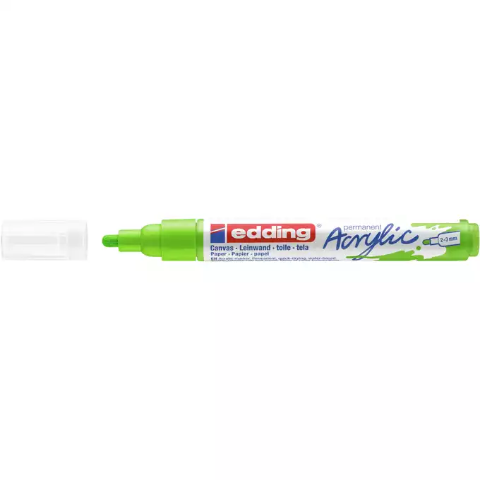 MARKER AKRYLOWY EDDING 2-3 MM, ŻÓŁTO-ZIELONY