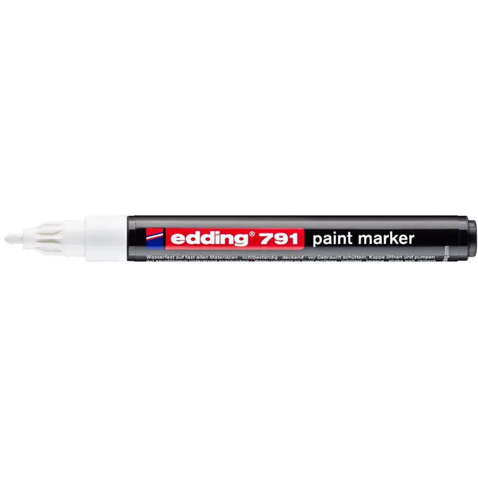 Marker olejowy Edding 791 biały 1-2 mm