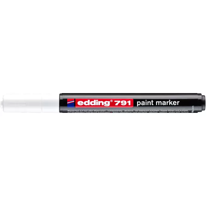 Marker olejowy Edding 791 biały 1-2 mm