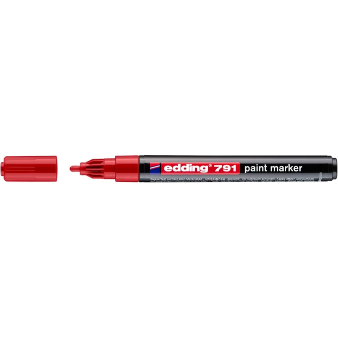 Marker olejowy Edding 791 czerwony 1-2 mm