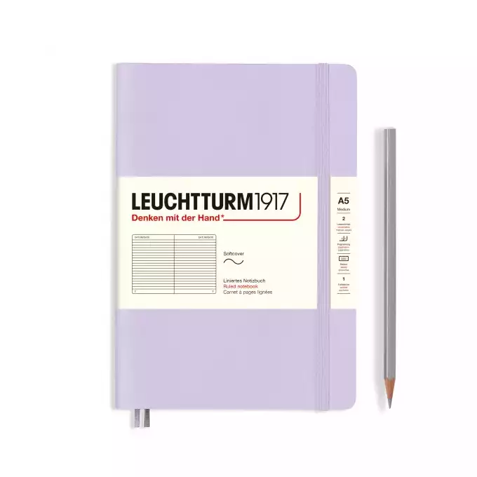 NOTATNIK LEUCHTTURM1917 MEDIUM (A5) MIĘKKA OPRAWA SMOOTH COLOURS LILAC