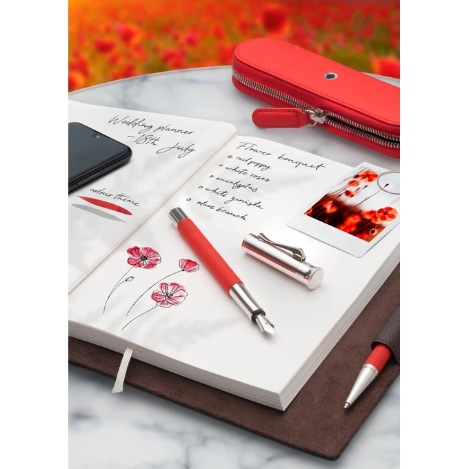 PIÓRO WIECZNE GUILLOCHE INDIA RED GRAF VON FABER-CASTELL