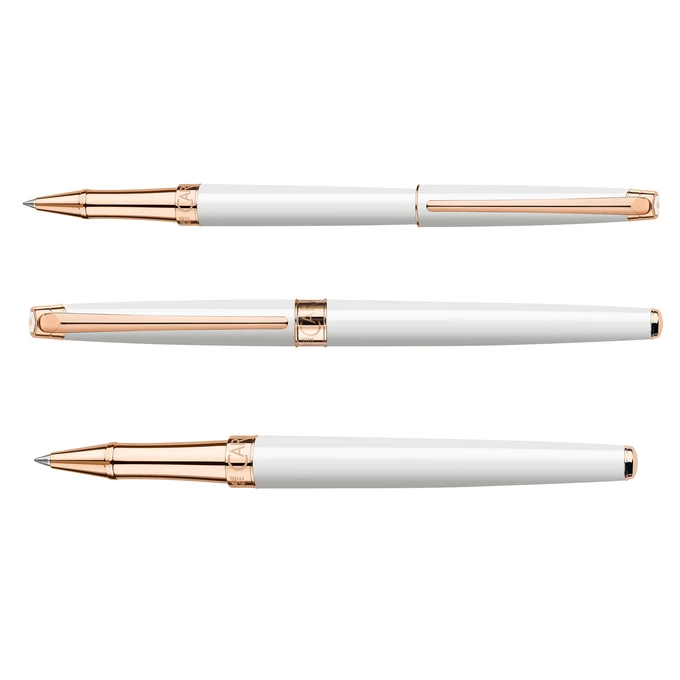 Pióro kulkowe Leman Slim White Rose Gold Caran d'Ache