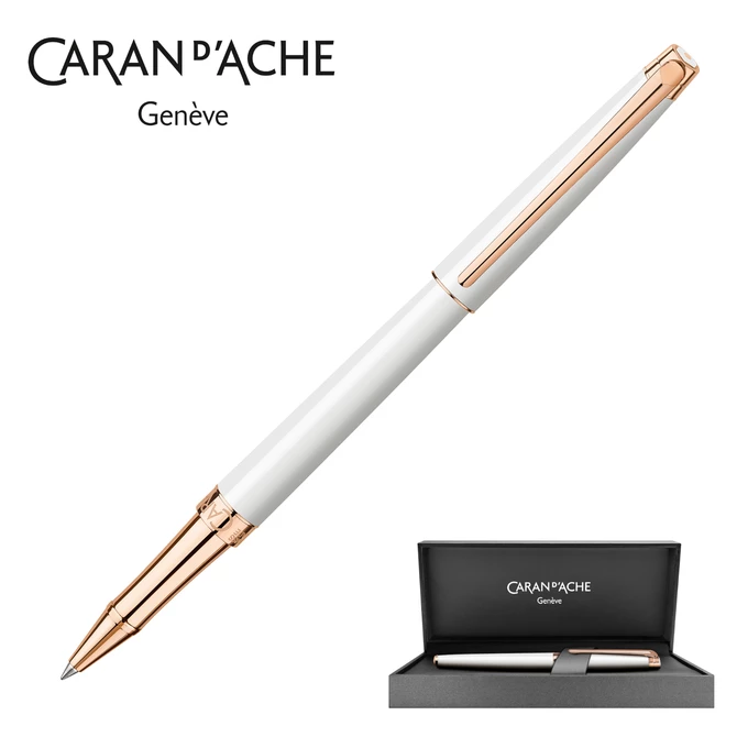 Pióro kulkowe Leman Slim White Rose Gold Caran d'Ache