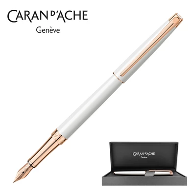 Pióro wieczne Leman Slim White Rose Gold Caran d'Ache