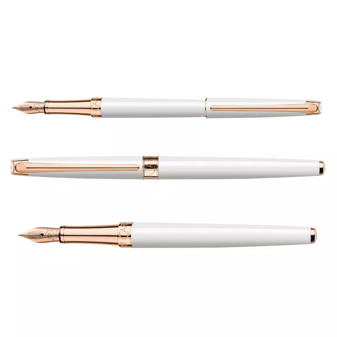 Pióro wieczne Leman Slim White Rose Gold Caran d'Ache