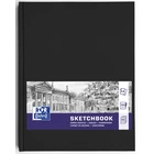 SZKICOWNIK OXFORD SKETCHBOOK SZYTY, 96 KARTEK A4, CZARNY