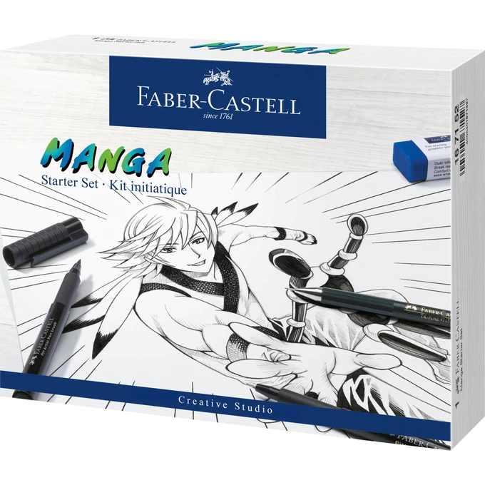 ZESTAW DO NAUKI RYSOWANIA MANGI PITT ARTIST PEN FABER-CASTELL